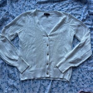 Elegant White Cardigan Sweater Lety & Me
